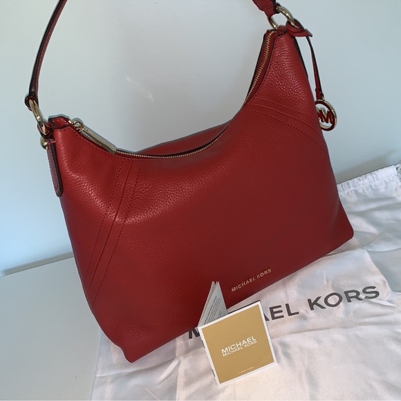 Michael Kors Red Leather Shoulder Bag - Picture 1 of 9